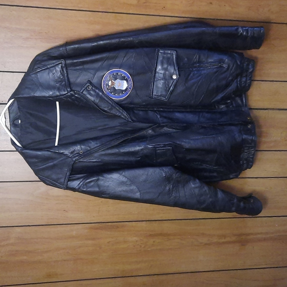 Genuine Solid Leather Air Force Bomber Jacket